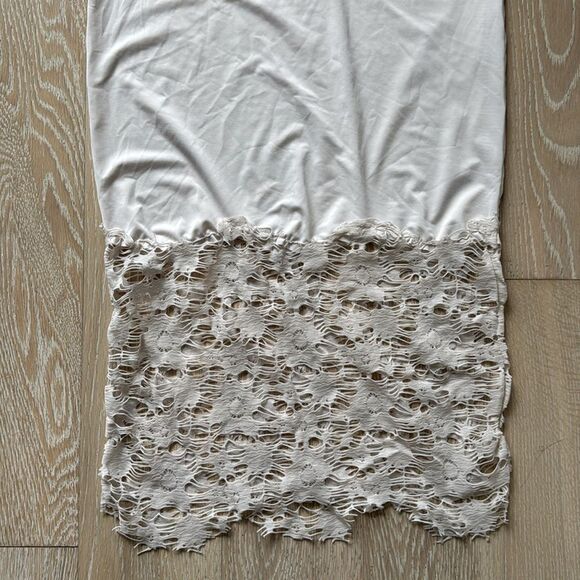 Intimately Free People Lace Trim Nightgown/Slip Cream/White SzXS - Picture 3 of 11